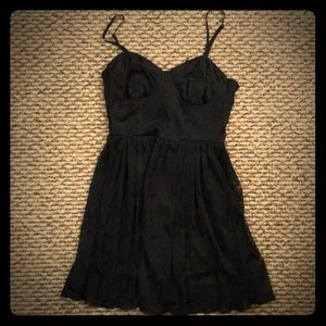 Little black silken lace dress by forever 21